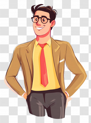 Mens Day - Professional Man In Suit Transparent PNG