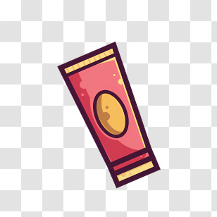 Lipstick - Red Tube For Cosmetics Or Lotion Transparent PNG