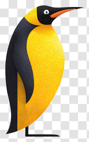 Emperor Penguin - Yellow Penguin Transparent PNG