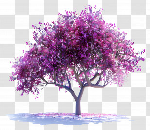 Judas Tree - Beautiful Pink Blossom Tree Transparent PNG