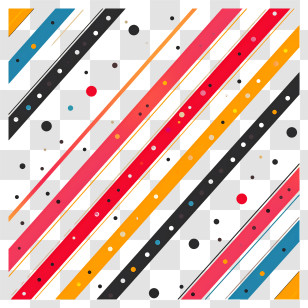 Polka Dots Pattern Background - Colorful Geometric Pattern Transparent PNG