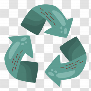 Recycle Symbol - Green Recycling Symbol With Arrows Transparent PNG