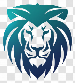 Simple Design - Lion Head Logo Transparent PNG