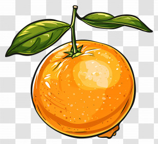 Orange Fruit - Orange Fruit Hanging From A Tree Transparent PNG