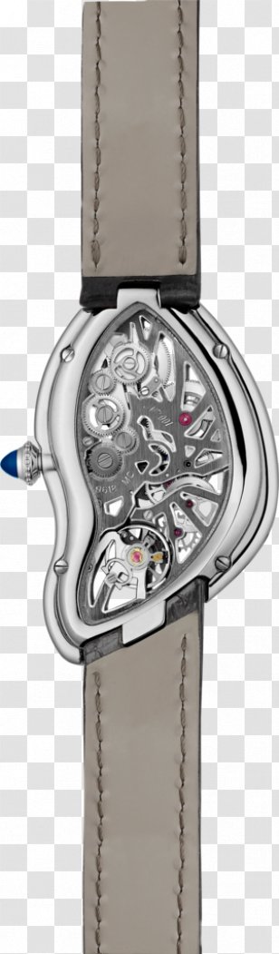 Watch Cartier Movement Clock Manufacturing - Machine - Crocodile Skin Transparent PNG