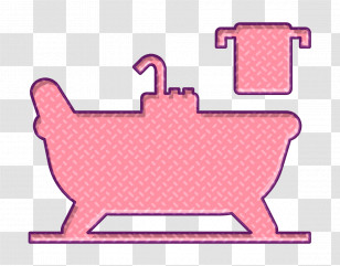 Home Decoration Icon Bathtub Icon Bathroom Icon Transparent PNG