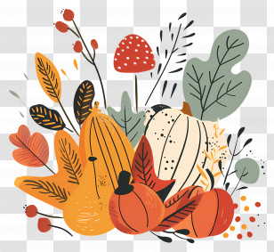 Autumn Harvest - Autumn Harvest Vegetables Transparent PNG