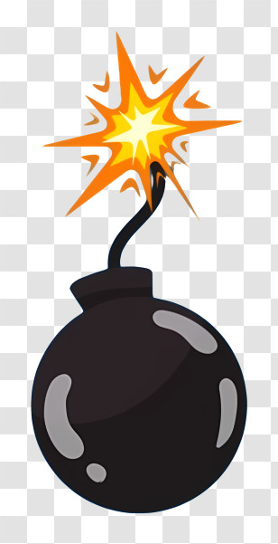 Timer Bomb - Cartoon Bomb With Lit Fuse Transparent PNG