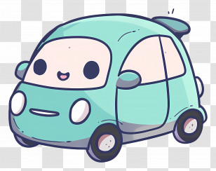 Cartoon Car - Cute Cartoon Car Transparent PNG