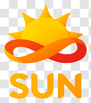 Sun Logo - Sun Logo With Infinity Symbol Transparent PNG