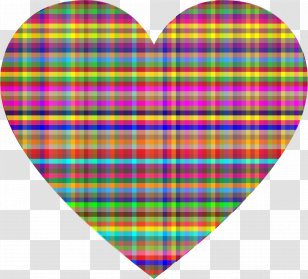 Heart Love Clip Art - Tartan - Checkered Transparent PNG