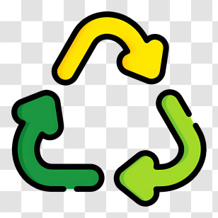 Recycling Logo - Multicolored Arrows Recycling Symbol Transparent PNG