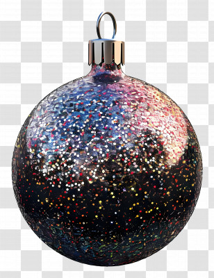 Glitter Ball Ornaments - Sparkling Glittery Christmas Ornament Transparent PNG