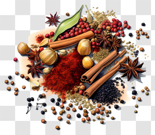 Spices - Colorful Assortment Of Spices And Seasonings Transparent PNG