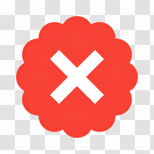 Wrong Symbol - Red Cross Symbol For Error Indication Transparent PNG