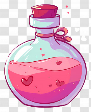 Love Potion - Magical Love Potion Illustration Transparent PNG