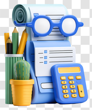 Monthly Bills - Office Supplies Illustration Transparent PNG