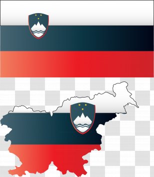 Nova Gorica Kranj Western Slovenia Eastern NUTS Statistical Regions Of - Vector Map - Flag Transparent PNG
