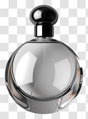 Perfume Bottle - Elegant Glass Perfume Bottle In Sleek Design Transparent PNG
