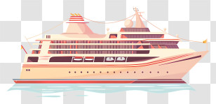 Ship - Luxury Cruise Ship Transparent PNG