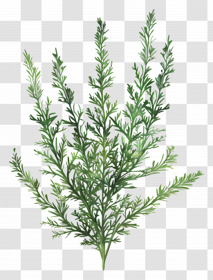 Kochia Plant - Green Herbal Leaf Illustration Transparent PNG