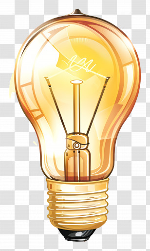 Light Bulb - Bright Light Bulb Illustration Transparent PNG