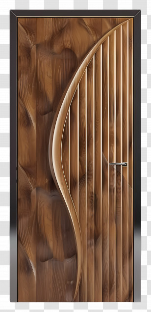 3d Modern Door - Stylish Wooden Door Transparent PNG