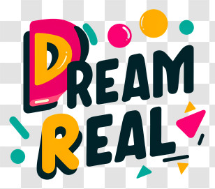 Dream Real - Dream Real Colorful Logo Transparent PNG