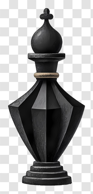 Bottle - Black Chess Piece In A Game Transparent PNG