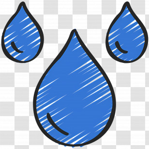 Water Drop - Blue Water Droplets Illustration Transparent PNG