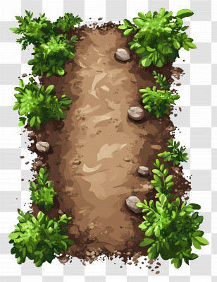 Tree Plan - Rustic Garden Path Illustration Transparent PNG