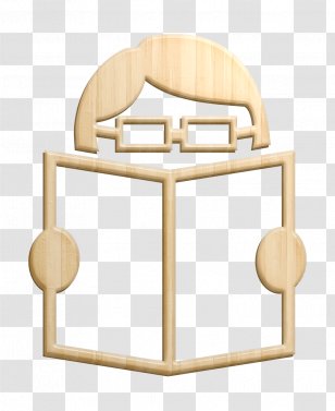 Academic 1 Icon Book Man Reading - Beige - Furniture Wood Transparent PNG