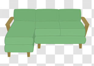 Icon - Green Sofa Transparent PNG