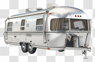 Travel Trailer - Silver Travel Trailer For Adventures Transparent PNG