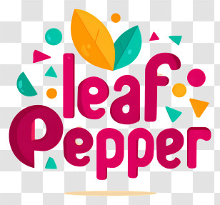 Leaf Peeper - Leaf Pepper Colorful Logo Transparent PNG