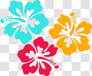 Cuisine Of Hawaii Luau Flower Clip Art - Herbaceous Plant - Hibiscus Transparent PNG
