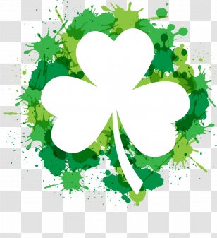 Shamrock Saint Patrick's Day Four-leaf Clover Clip Art - Petal - St. Poster Transparent PNG