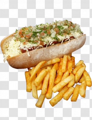 French Fries Coney Island Hot Dog Fast Food Junk Transparent PNG
