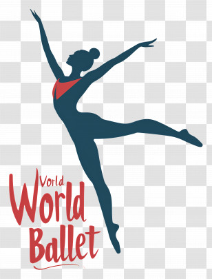 World Ballet Day - Ballet Dancer Silhouette Transparent PNG