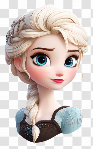 Princess Elsa - Blonde Princess Cartoon Character Illustration Transparent PNG