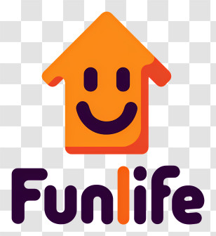 Funlife Logo - Funlife Smiling House Logo Transparent PNG