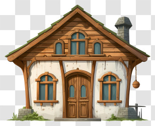 Small Wooden House - Small Wooden House Illustration Transparent PNG