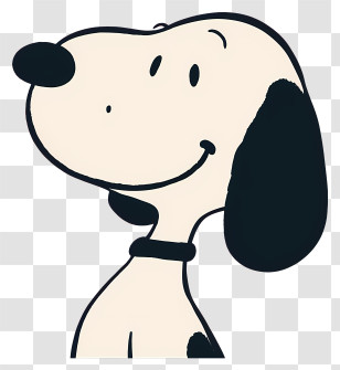Snoopy - Smiling Cartoon Dog Illustration Transparent PNG