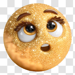 3d Sparkle Emoji - Glittery Emoji Face With Sparkles Transparent PNG