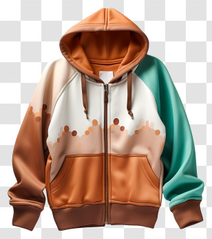 Hoodie - Stylish Hoodie With Color Blocks Transparent PNG