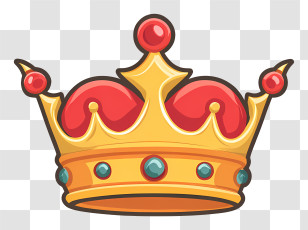 Crown Icon - Royal Crown With Jewels Transparent PNG