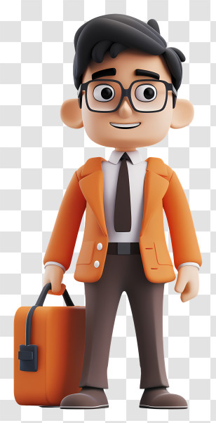 Businessperson - Businessman With Suitcase Transparent PNG