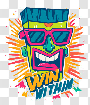 Win Within - Green Tiki Character — Win Within Transparent PNG