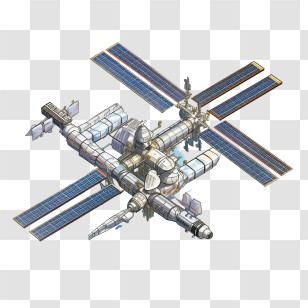Space Station - Modern Space Station Design Transparent PNG