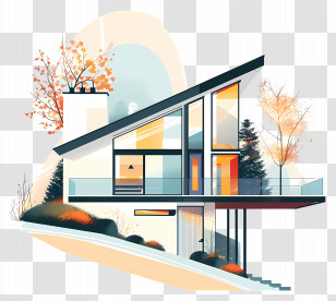 Modern House - Modern Architectural House Transparent PNG